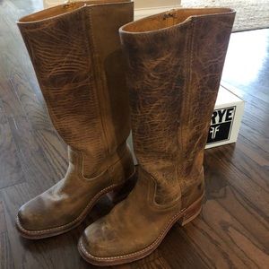 Frye 14L Campus size 6.5 Dark Brown
